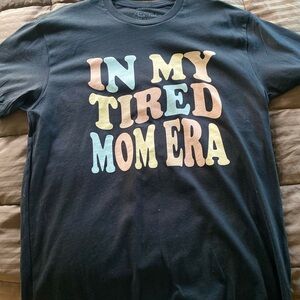 Black Graphic Tee - 'In My Tired Mom Era'